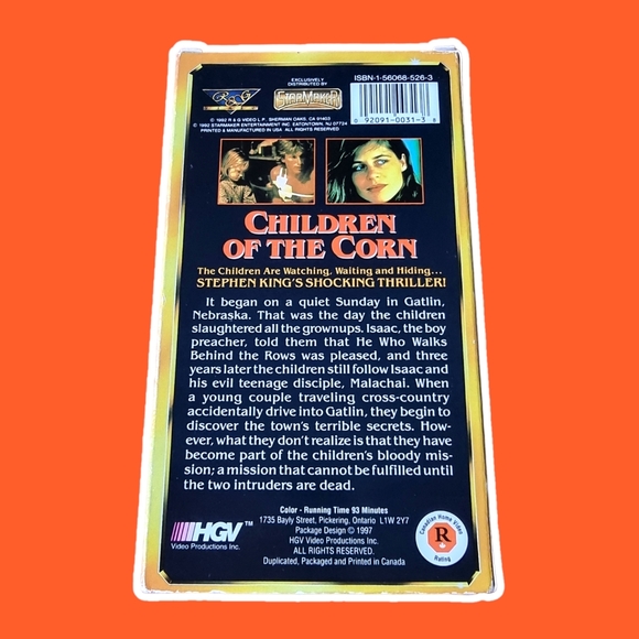 🌟2/$30 Sale!Mix & Match🌟Stephen King's Children of the Corn VHS - Picture 3 of 3